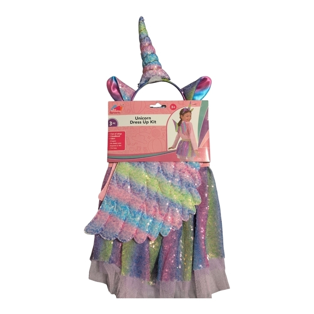 Colorful Unicorn Fantasy Costume for Kids - Picture 4 of 4
